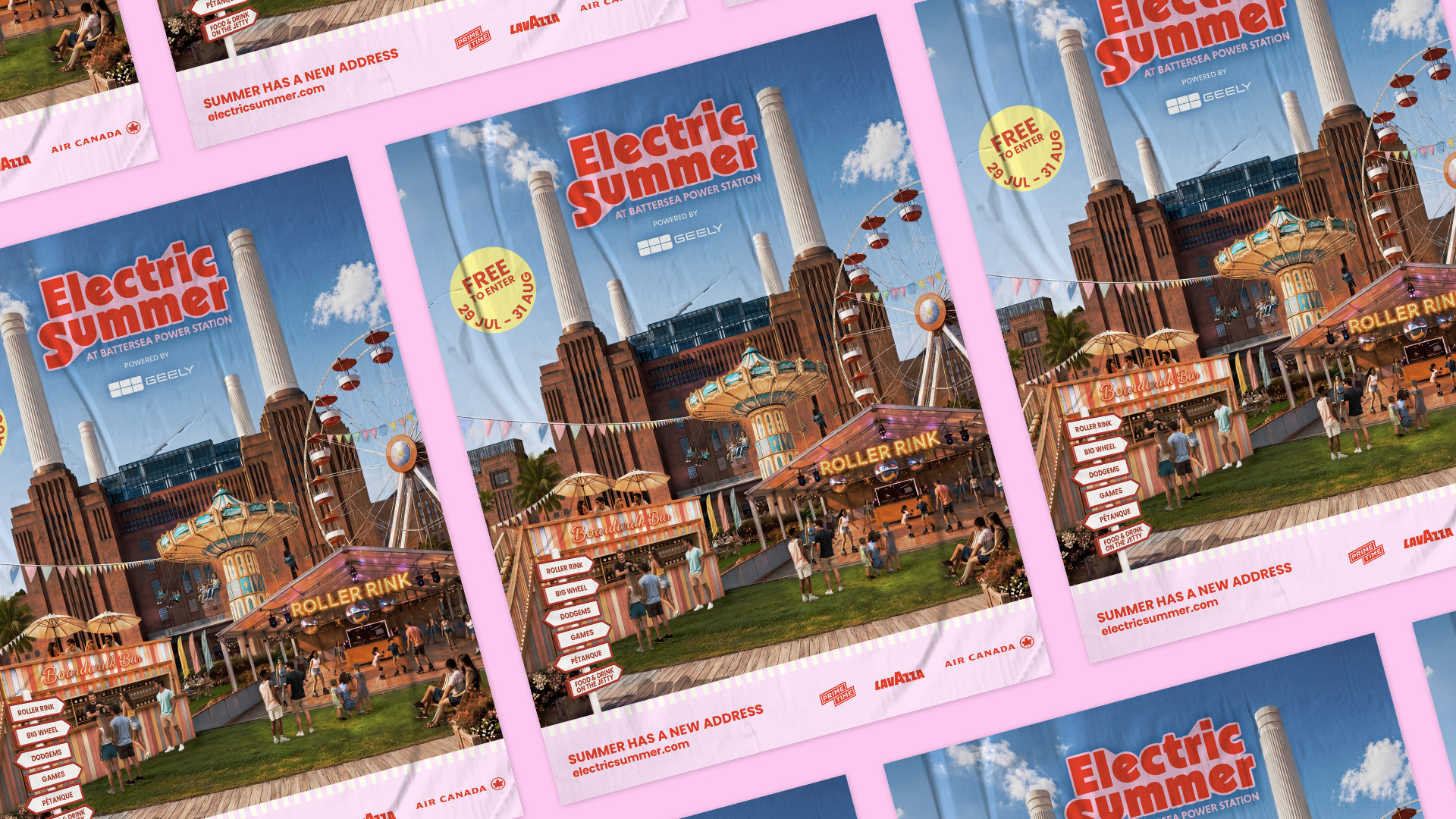 Electric Summer campaign poster series