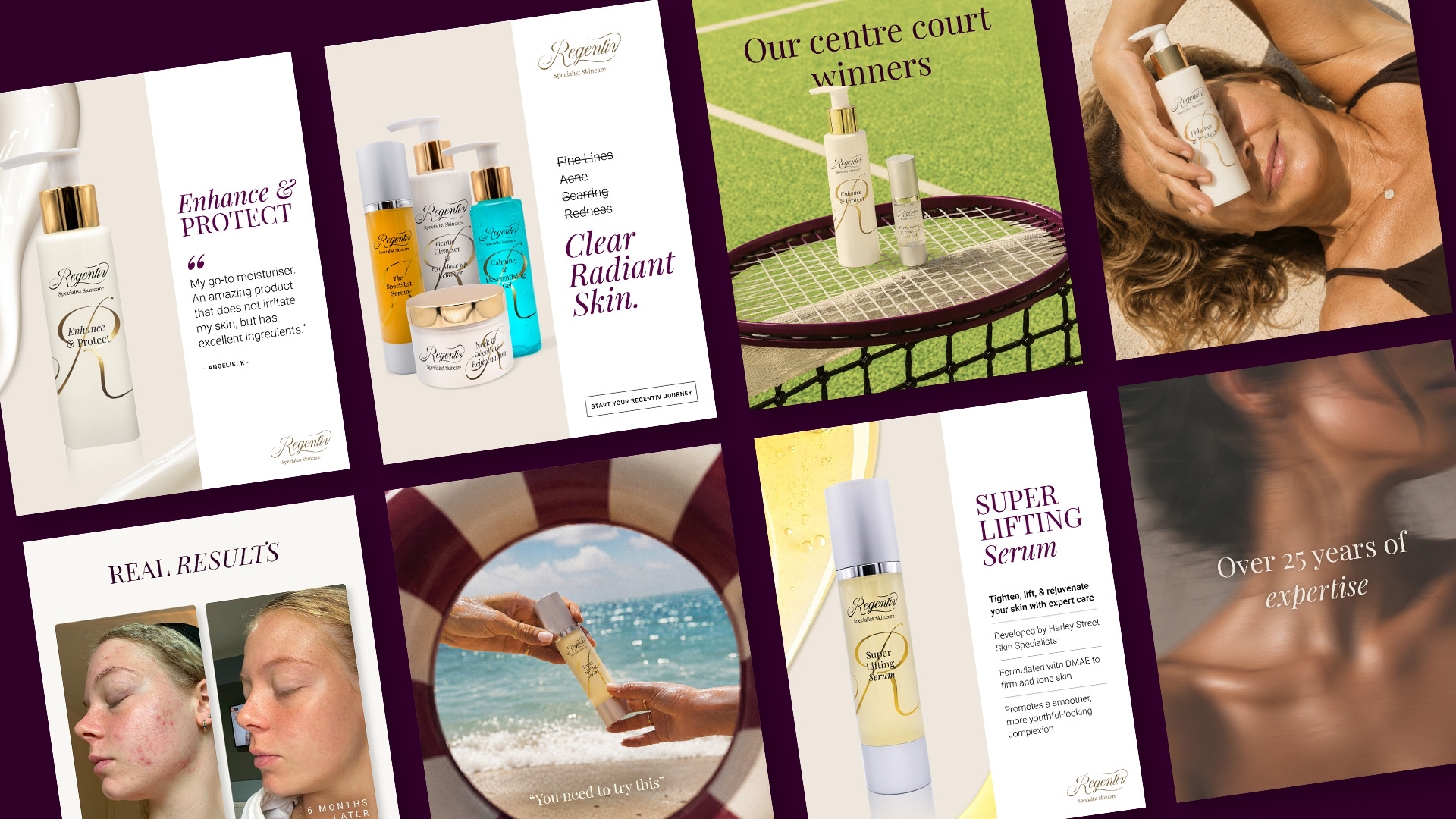 Regentiv social campaign content